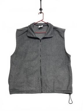 Vintage 90's Country Line Grey Sleeveless Fleece Vest with Full Zip Canada Sz XL